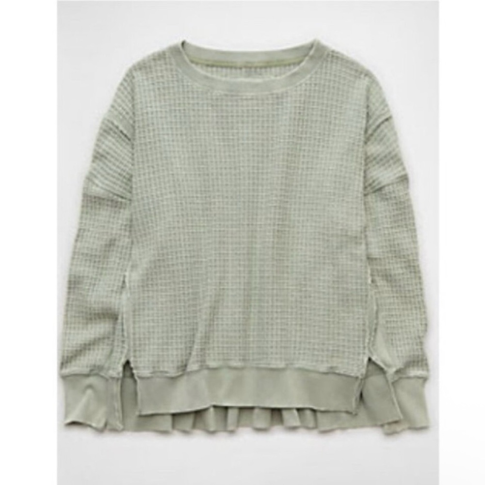 American Eagle Big Hug Waffle Sweatshirt